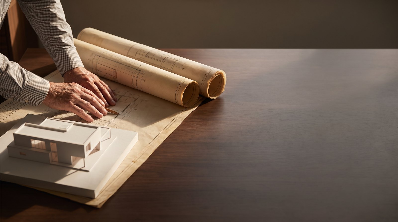 O papel resolvido antes de a obra começar